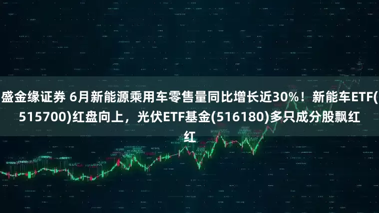 盛金缘证券 6月新能源乘用车零售量同比增长近30%！新能车ETF(515700)红盘向上，光伏ETF基金(516180)多只成分股飘红