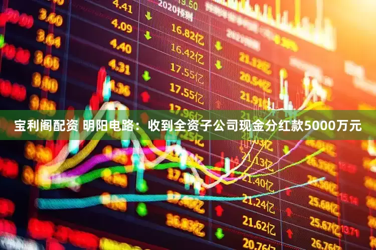 宝利阁配资 明阳电路：收到全资子公司现金分红款5000万元
